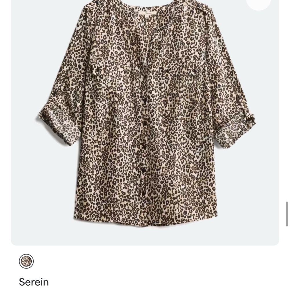 Leopard Print Blouse for Women